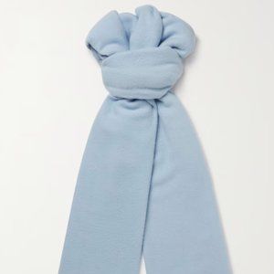 Baby blue 100% cashmere scarf